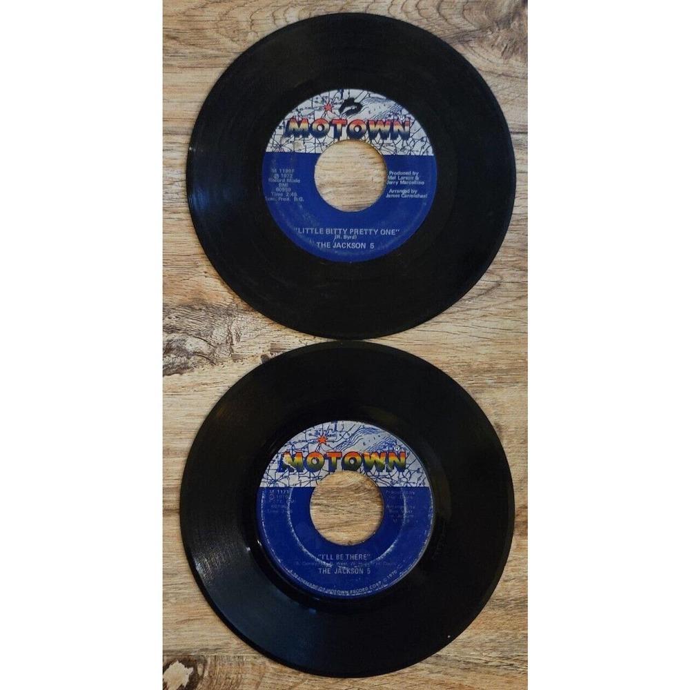 Lot of 2 vintage vinyl records 7 inch Jackson 5 Motown